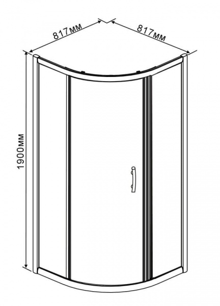 Душевой уголок Rush Devon DE-R18080 80х80 фото