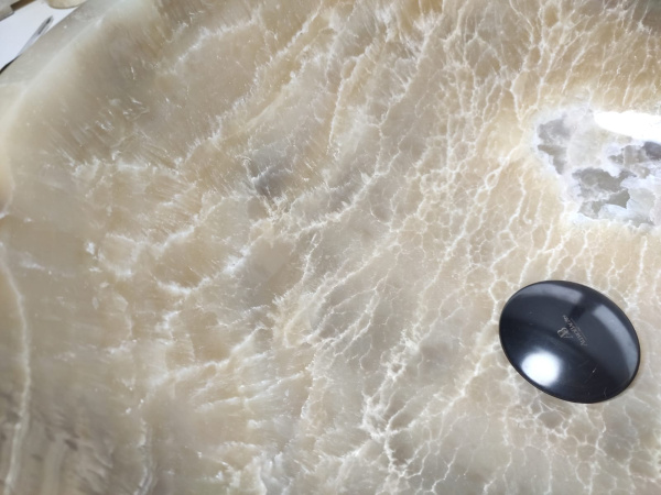 Накладная раковина из оникса Bowl Grey Medium TinLip BO-01032 (45*45*17) фото