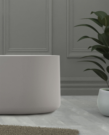 Ванна из искусственого камня Abber Stein AS9607 170x75 белая матовая фото