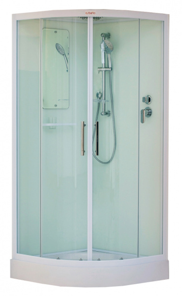 Душевая кабина Esbano ESKW90СR (со стеклянной крышей) 90х90 фото