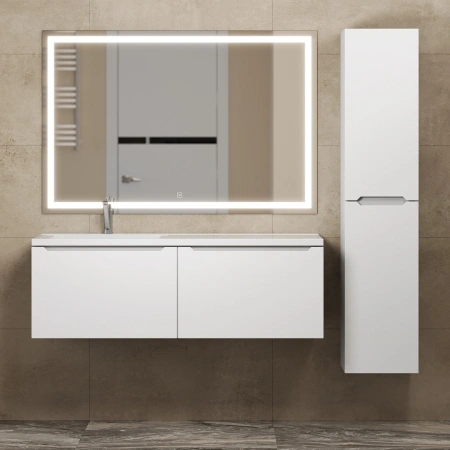 Тумба под раковину Uperwood Tanos 120 291020263 белая матовая фото