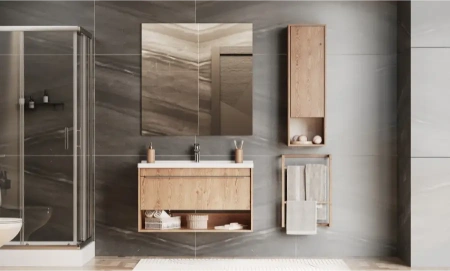 Тумба под раковину Акватон Хоуп 100 1A287401HP6C0 орех фото