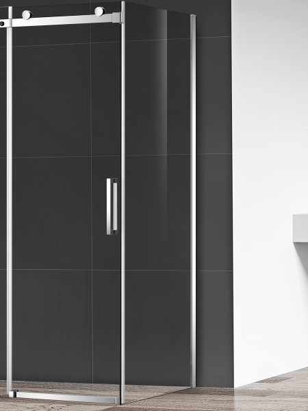 Боковая перегородка AQUAme 90 AQM4804 хром фото