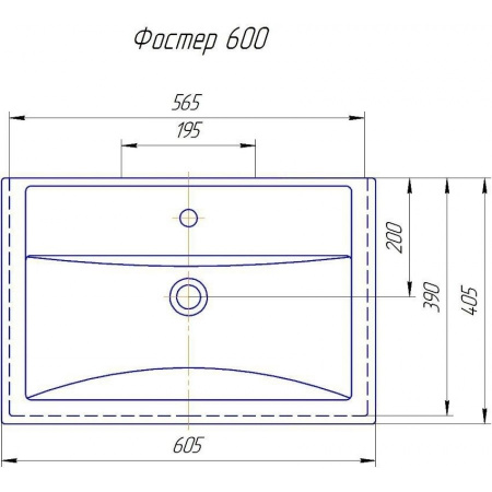 Раковина АСБ Мебель Фостер 60 19399 фото