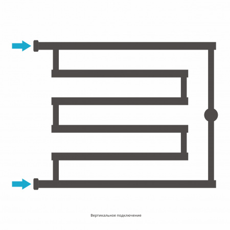 Водяной полотенцесушитель Сунержа High-Tech 05-4052-5065 состаренная бронза фото