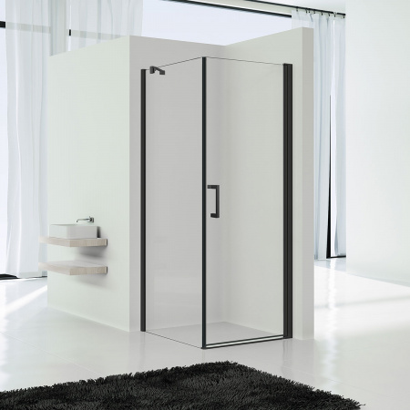 Душевой уголок Vincea Orta VSR-1O9090CLB 90x90 черный фото