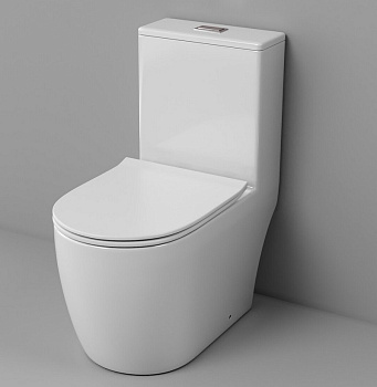 Унитаз напольный со смывом торнадо Grossman Classic GR-4484SQ с сиденьем фото