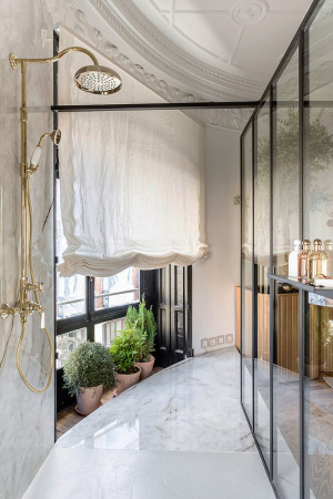 Душевая система (стойка) Jacob Delafon Cleo 1889 E24311-BGG золото глянцевое фото