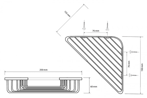 Мыльница настенная Bemeta Cytro 146208342 фото