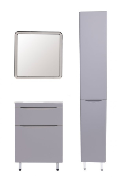 Тумба под раковину Style Line Бергамо мини 70 СС-00002312 серая фото