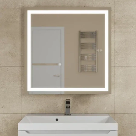 Зеркало шкаф с подсветкой в ванную Uperwood Tanos 70 ZTanos70w белый фото