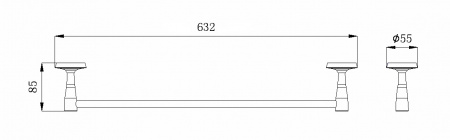 Полотенцедержатель Rush Balearic BA39531 фото