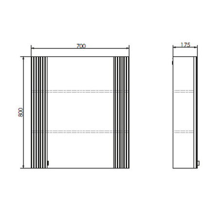 Зеркальный шкаф Comforty Лима 70 00-00004891 антрацит фото