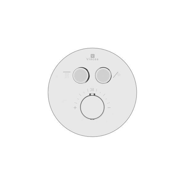 Душевая система скрытого монтажа с термостатом Vincea Inspire VSFW-3I22MT2RCH хром фото