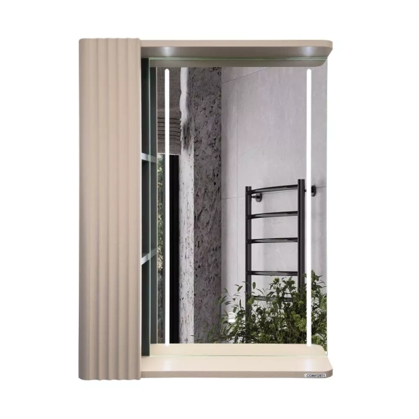 Зеркало-шкаф с подсветкой Comforty Ангара-60 00-00020689 дуб латте фото
