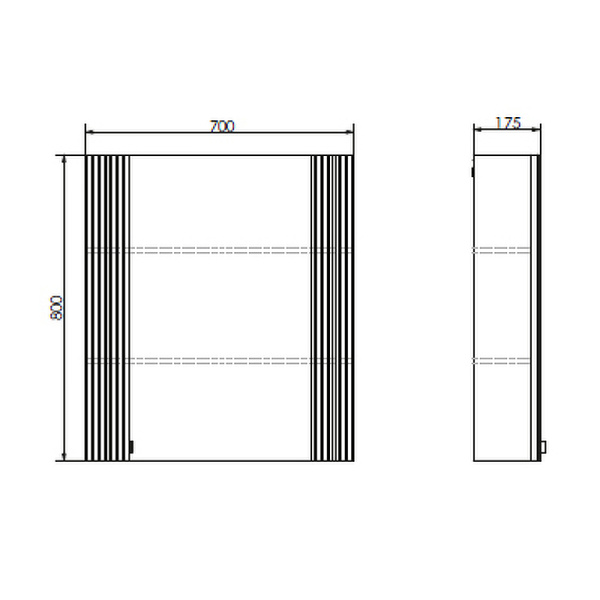 Зеркальный шкаф Comforty Лима 70 00-00004891 антрацит фото