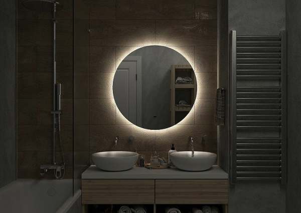 Зеркало с подсветкой Art&Max Sanremo AM-San-550-DS-F сенсорное фото
