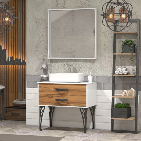 Мебель для ванной Smile Дольче 80 Лофт фото