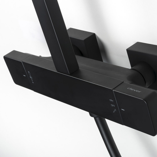 Душевая система Clever Nine Xtreme 60791 Черная матовая фото