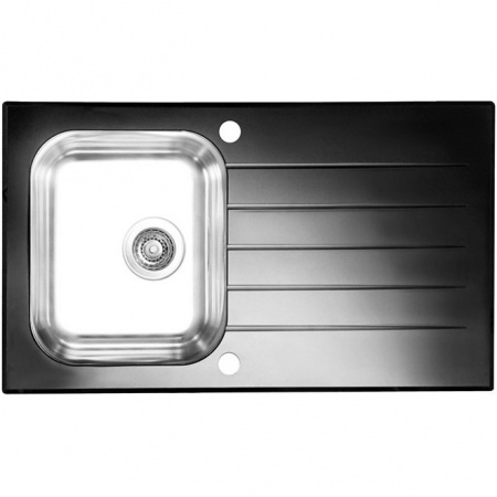 Мойка для кухни Alveus Glassix 10 черный 860X500 фото