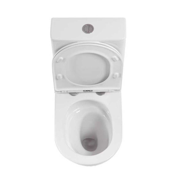 Унитаз напольный со смывом торнадо SantiLine SL-5046 с сиденьем фото