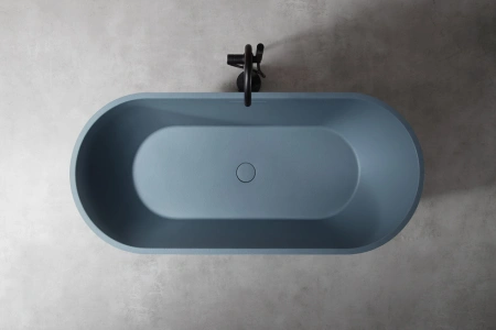 Ванна из искусственого камня Abber Frankfurt AM9941G 170x75 серая фото