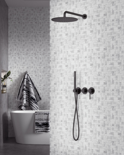 Душевая система скрытого монтажа Timo Saona SX-2349/03SM черная фото