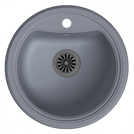 Мойка кухонная Ewigstein Antik A- R50 серый металлик фото