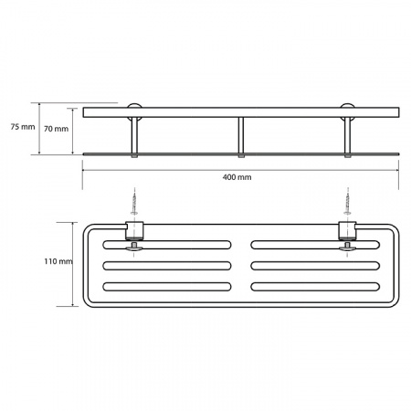 Мыльница настенная Bemeta Cytro 146208102 фото