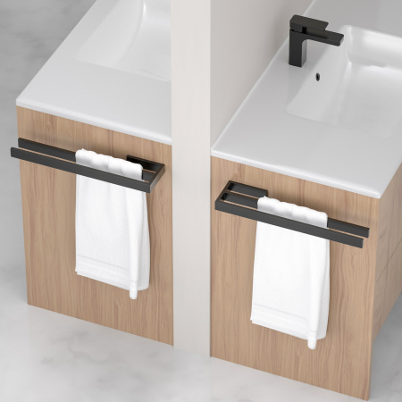 Полотенцедержатель двойной Timo Petruma 15252/03 Черный фото