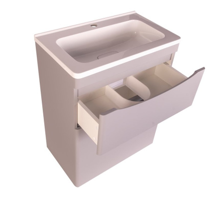 Тумба под раковину Style Line Бергамо мини 60 СС-00002309 серая фото