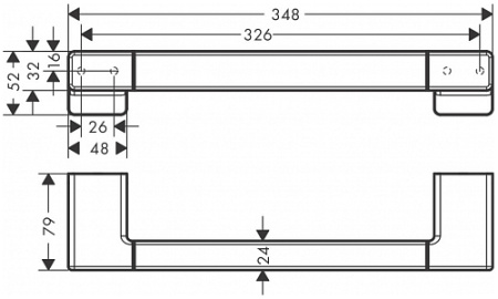 Поручень для ванны Hansgrohe AddStoris 41744000 хром фото