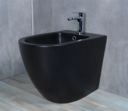 Биде напольное Gid BDN-36BM черное матовое фото