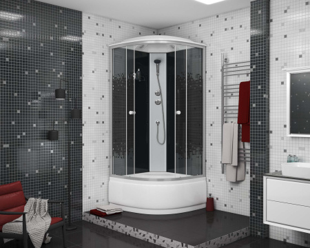 Душевая кабина Niagara NG-7507-14BLACK 80x80 фото