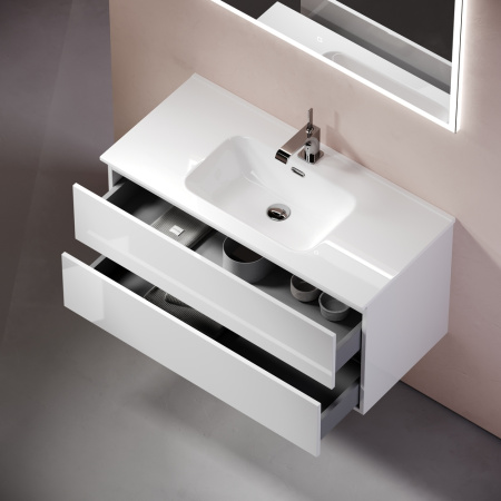 Тумба под раковину Sancos Urban UR100W белый глянец фото