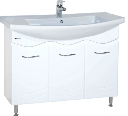 Тумба с раковиной Bellezza Мари 105 белая фото