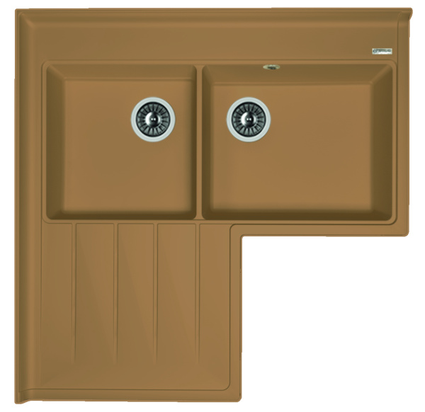 Кухонная мойка АДРИЯ Florentina 20.380.L0960 капучино фото