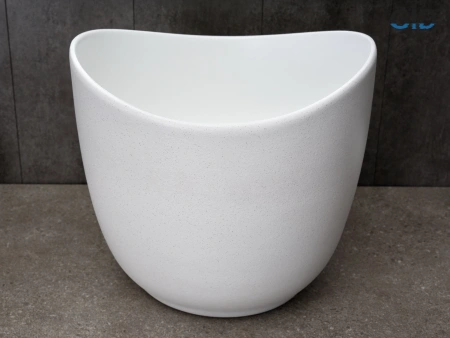 Накладная раковина GID N9303wg 51221 36x35 белая матовая / белый графит фото