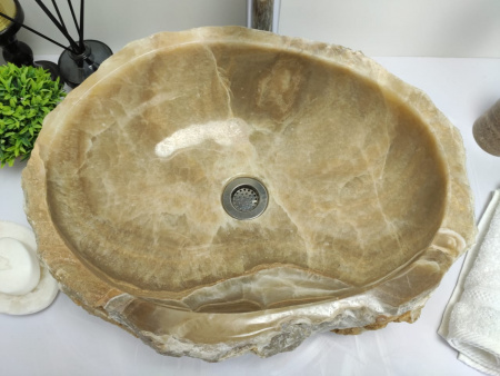 Накладная раковина из оникса Indo Erozy Sunset EO-00431 фото