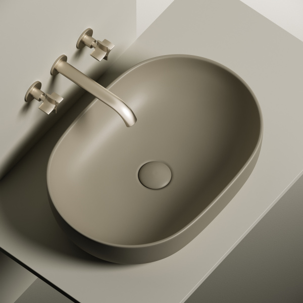 Накладная раковина Ceramica Nova Element CN6047MC 60x41,5 капучино матовый фото