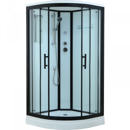 Душевая кабина Timo Standart T-6601 Black 100х100 фото