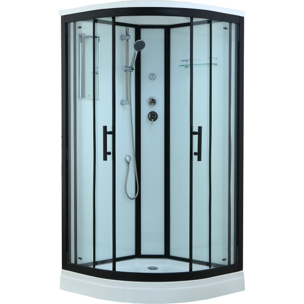 Душевая кабина Timo Standart T-6601 Black 100х100 фото