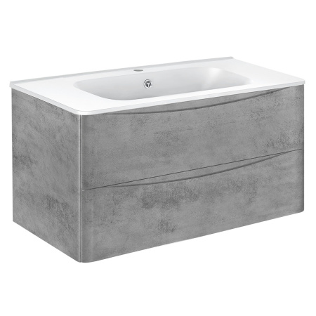 Тумба под раковину Vincea Paola VMC-2P100BT Beton 100 см фото