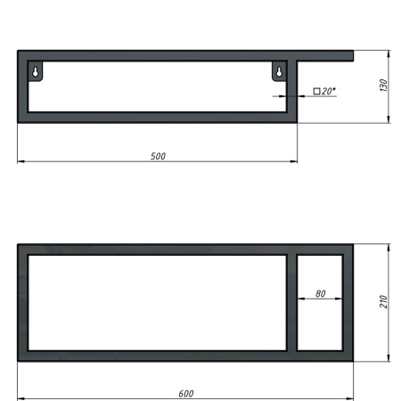 Консоль для раковины Grossman Метрис 50 105002 м правый полотенцедержателем фото