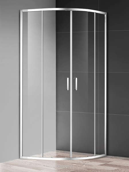 Душевой уголок AQUAme AQM3801F-8 80x80 хром фото