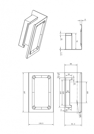 Держатель для туалетной бумаги AltroBagno Aperto 080905 NeOp фото