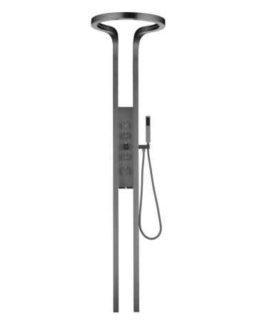 Душевая многофункциональная панель Ganzer ABELARD GZ01168-Q графит фото