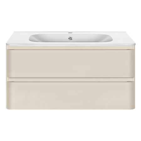 Тумба под раковину Vincea Вико (Vico) 1000 VMC-2V100MBG бежевая матовая фото