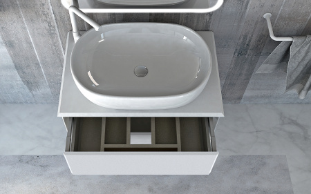 Тумба под раковину Cezares Bellagio 70 54714 Bianco Opaco фото