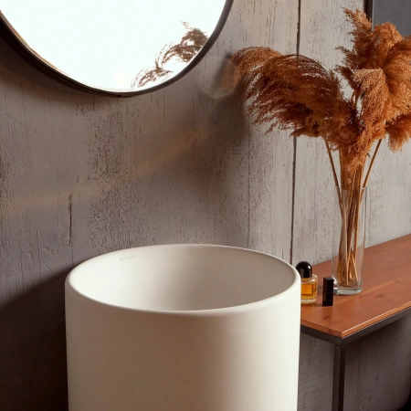 Раковина напольная Montebianco Migliore Pisa 11235 матовая фото